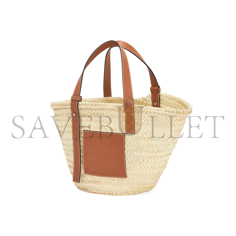 LOEWE BASKET IN PALM LEAF AND CALFSKIN A223S92XAX (40*36.5*16cm) LOEWE BASKET IN PALM LEAF AND CALFSKIN A223S92XAX (40*36.5*16cm)